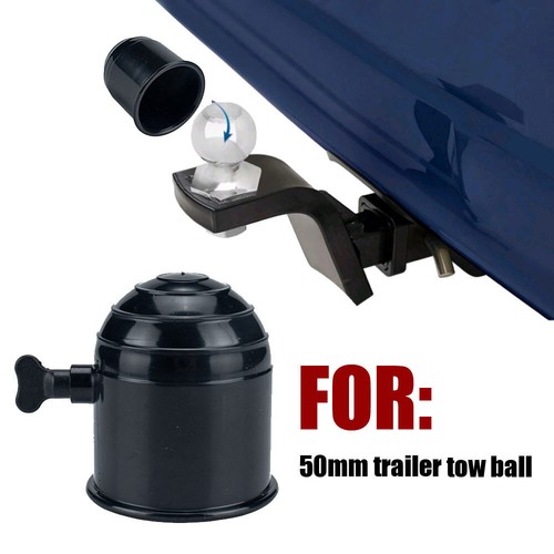 Black car hitch ball - black,