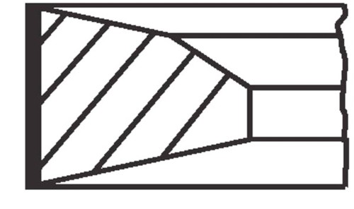 Piston ring kit - piston, mahle
