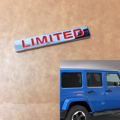 Red limited metal logo - limited,
