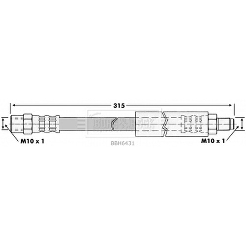Brake hose for volvo 440 - brake,