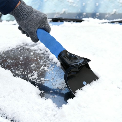Car snow ice - car, shovel
