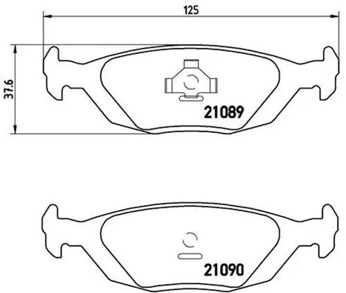 Brake pads 003 brembo - 71, for