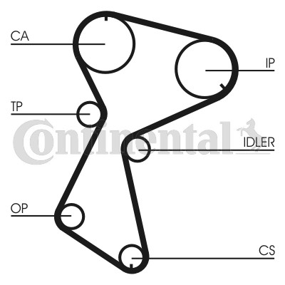 Timing belt set - renault, 11