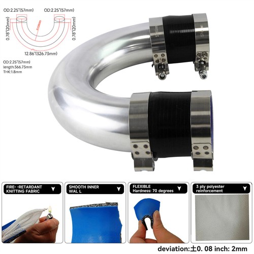 180 degree 57mm aluminum - 180, 2.25"