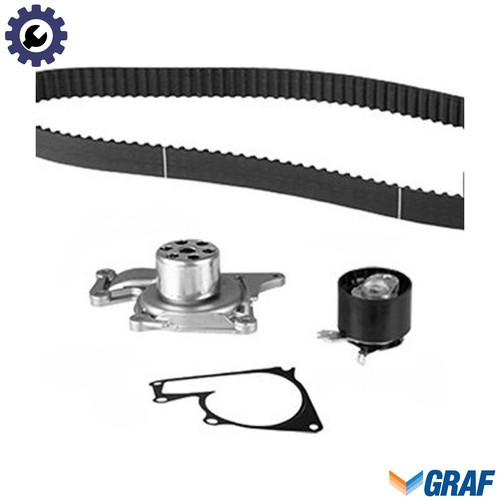 Water pump timing belt kit - pump,