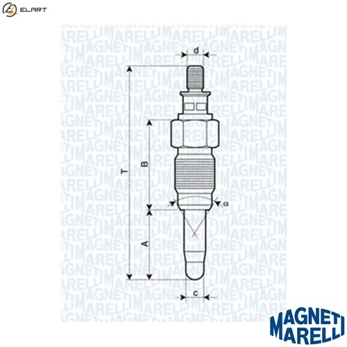 Glow plug 062900056304 - glow, for